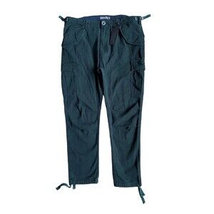 Carmar Womens Paratrooper Utility Cargo Pant Size 12 Green Y2K Streetwear Grunge